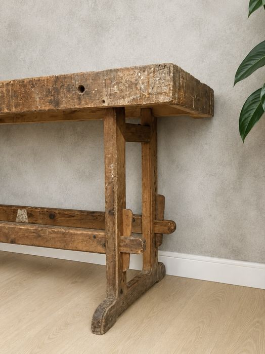 consola mesa bancada carpinteiro aparador movel tv antiga rustica