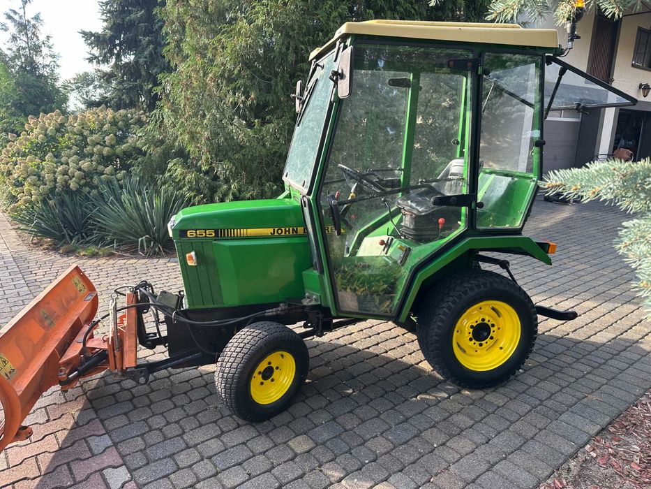 John Deere 655 diesel mini traktorek przedni tuz wom kubota john deere yanmar iseki kosiarka do odśnieżania