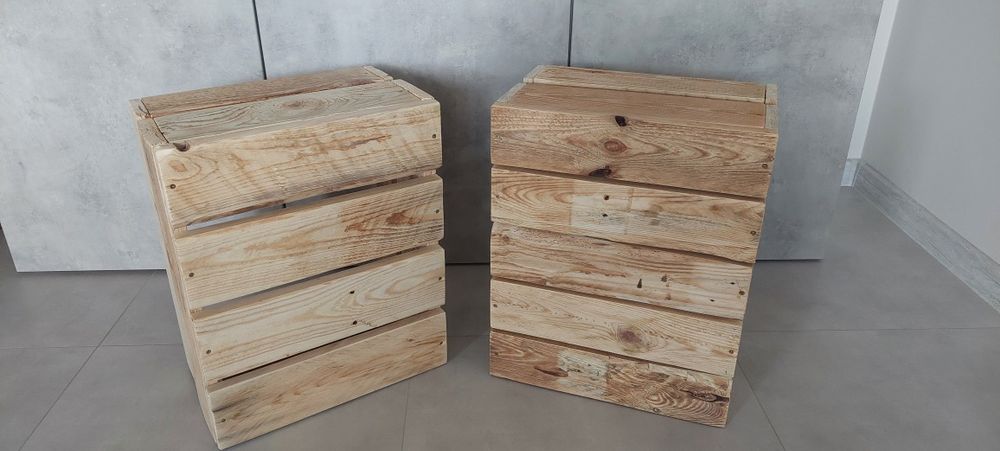 Skrzynka drewniana dekoracyjna ozdobna 40x50x25.5 4szt