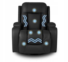 Fotel z funkcją relax i masażem rozkładany dowoz