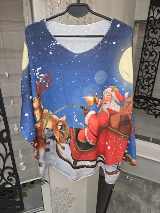 Świąteczny  Sweter Plus Size