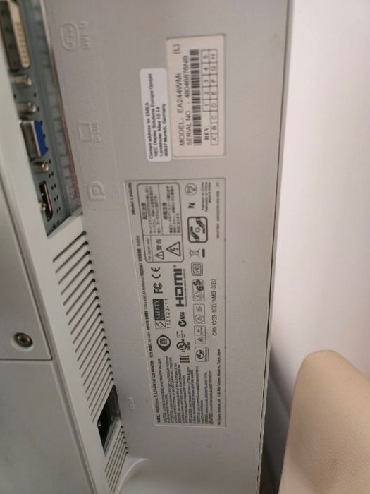 Monitor NEC MultiSync EA244WMi 24" IPS 1920×1200, biały