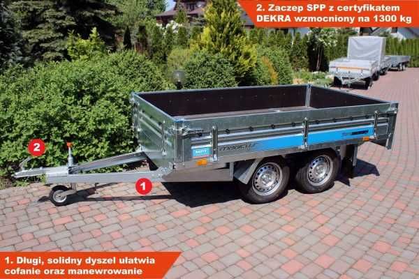 MOCNA Przyczepka 263x150 Faro Magicus koła pod podłogą Nowa przyczepa