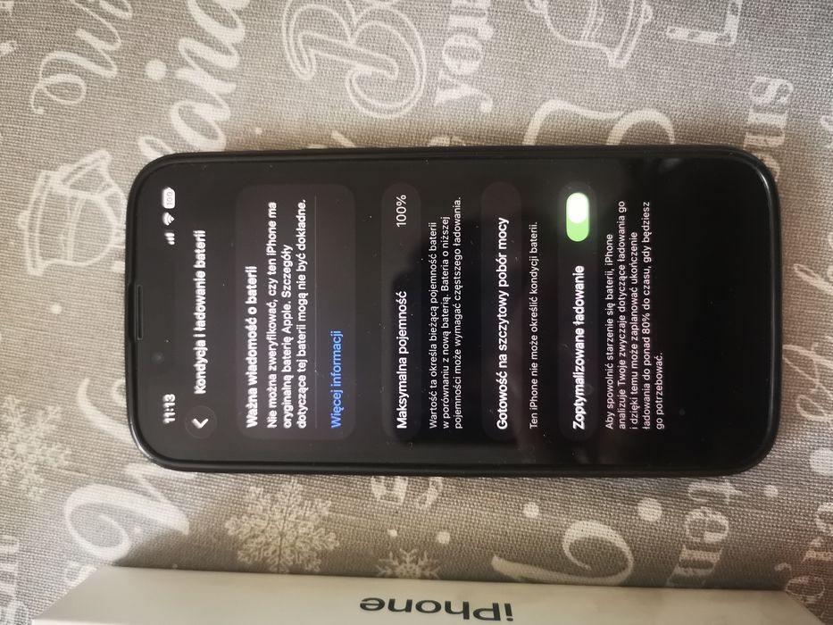 iPhone 13 mini 128 GB 100% baterii