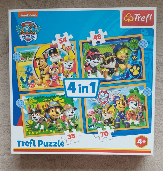 Psi Patrol zestaw puzzli 4w1