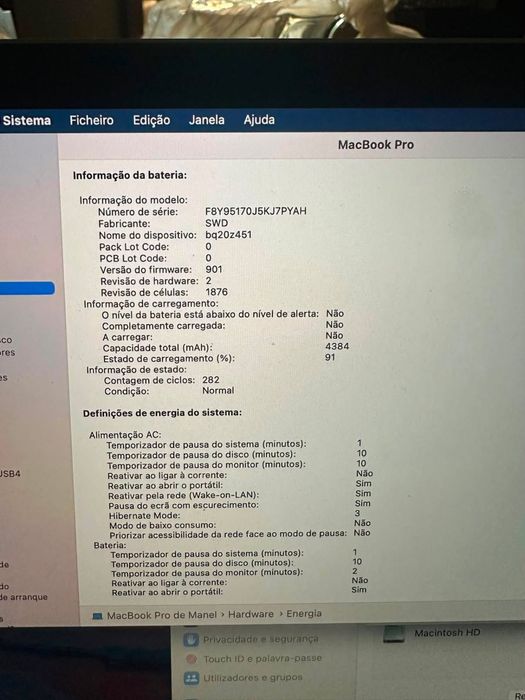 MacBook Pro 13” 2019 i5 | 16GB RAM | Touch Bar | Excelente estado