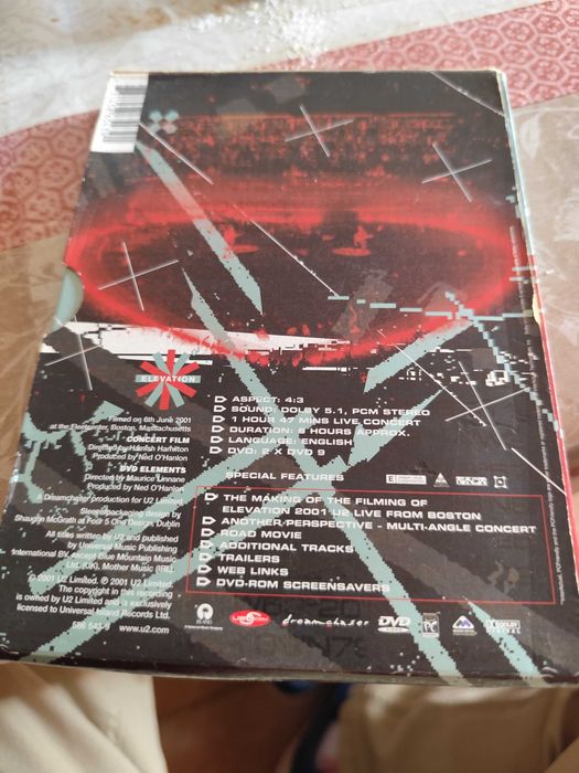 Dvd U2 Elevation 2001 - Live From Boston - musical - 2 dvd's - extras