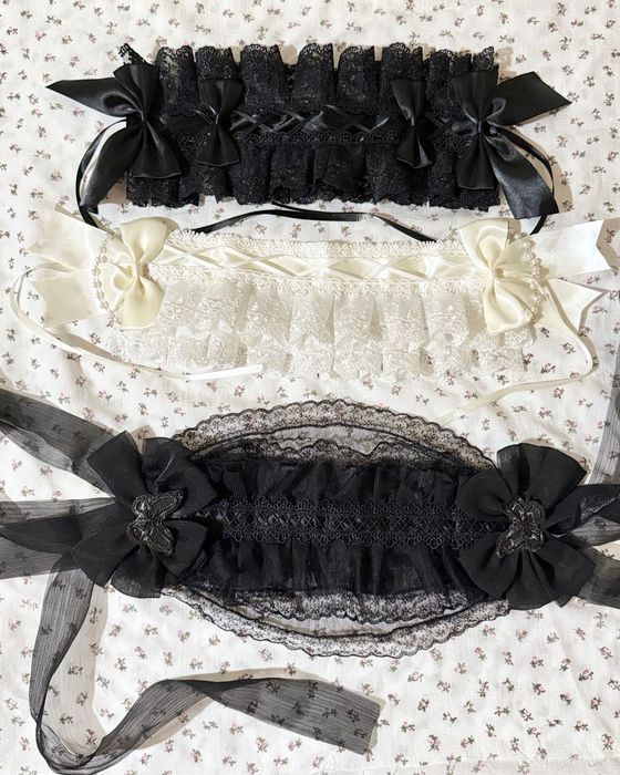 лоліта чепчик з мереживом lolita аніме косплей coquette хеддрес вінтаж