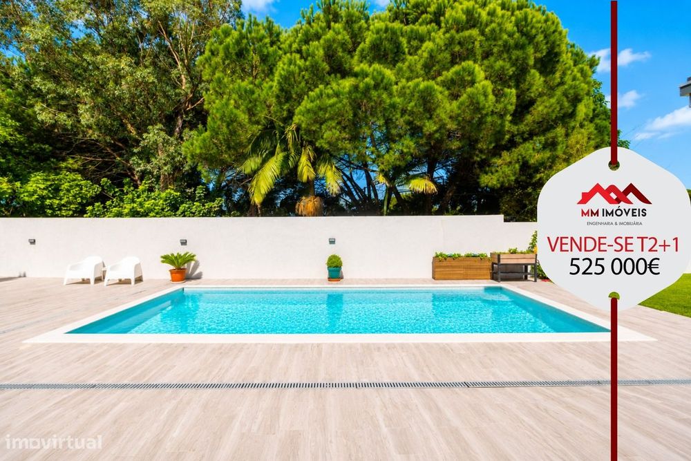 Moradia Térrea T2+1 | Folgosa - Maia | Piscina | Jardim | AC | Terreno