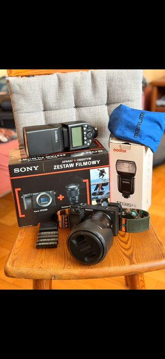 Aparat Sony a6400 + akcesoria. Bardzo mały przebieg!!!