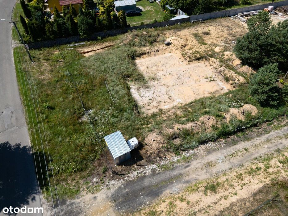 Działka z projektem + fundament 1500m2 Wymysłów