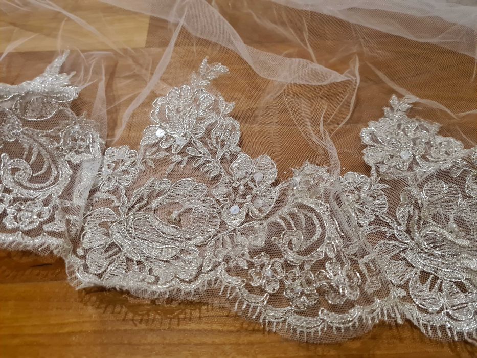 Véu rendado de noiva loja Amour Glamour