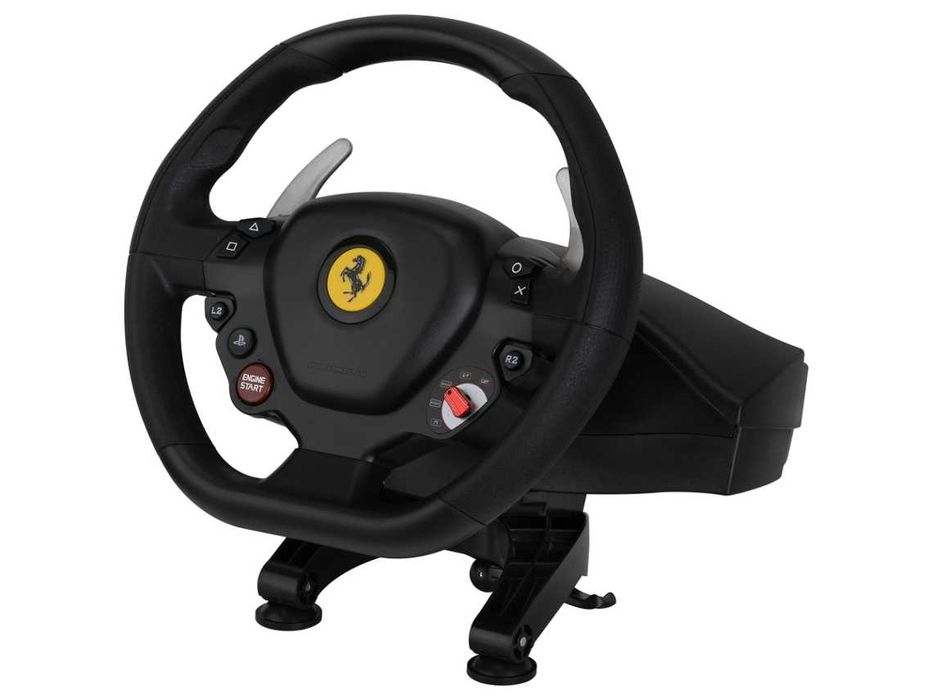Volante + Pedais THRUSTMASTER T80 Ferrari 488 GTB (PS5/PS4/PC - Preto)