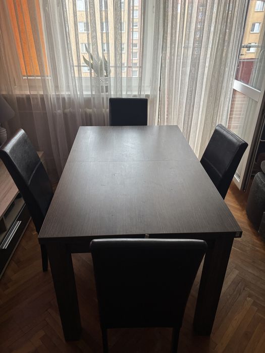Stół do salonu/jadalni + 6 krzeseł