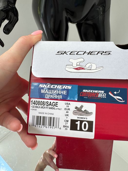 Женские босоножки на липучках Skechers GO Walk Arch 39/40/41р