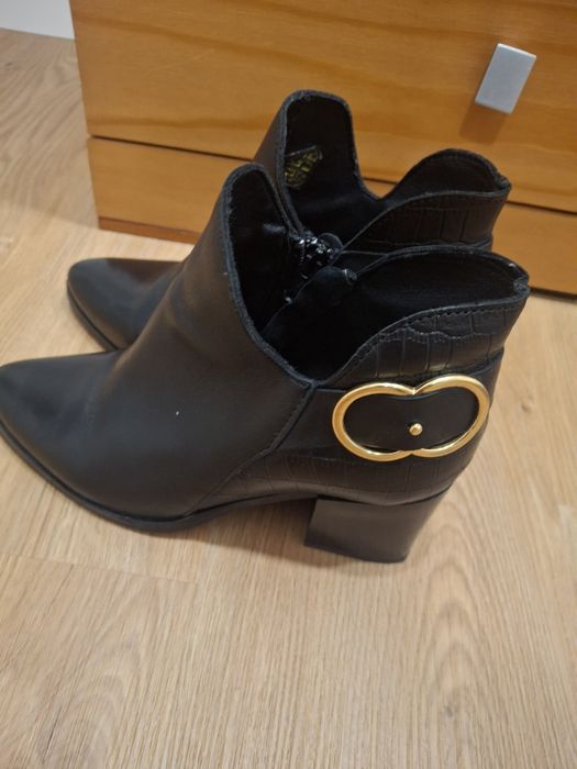 Botins de pele Drakart