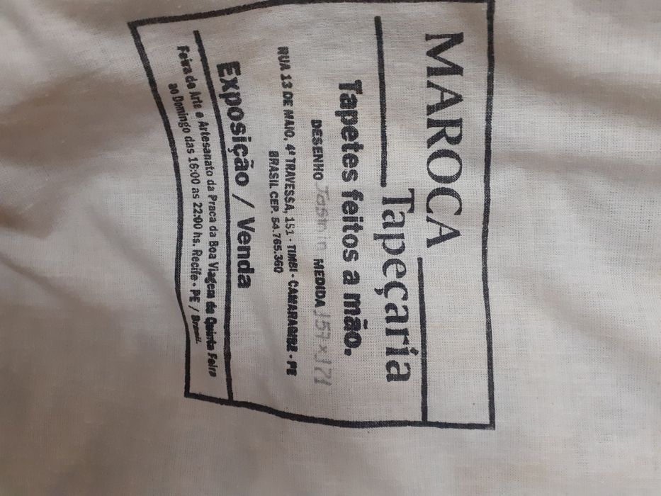 Carpete MAROCA. Ponto de arraiolos.