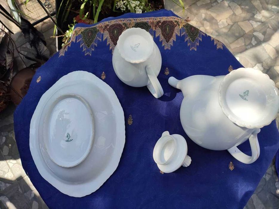 Stary dzbanek,mlecznik,miska,Czechoslovakia