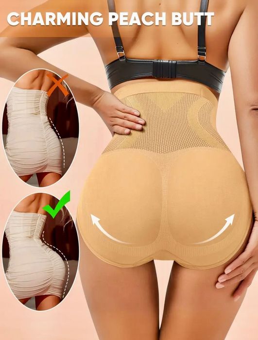 Безшовні корректируючі жіночі трусики з контролем для живота xxl