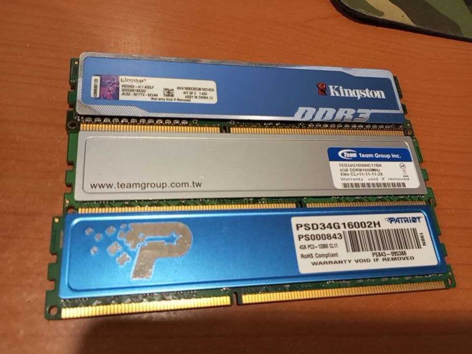 Оперативная память на пк ддр2 1гб  512мб ддр3 4гб 8гб