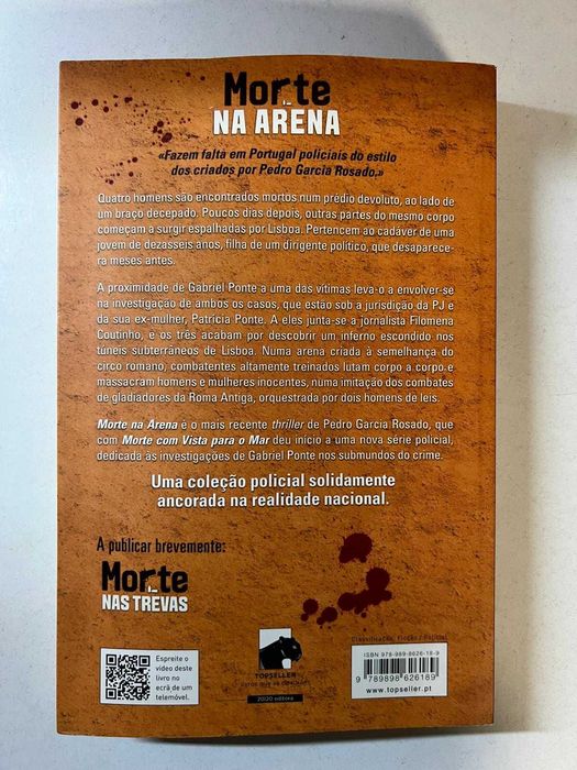 Livro - Morte na Arena (As Investigações de Gabriel Ponte) (ctt grátis