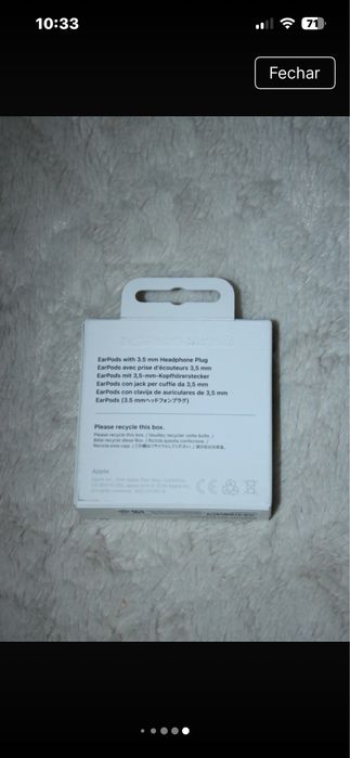 Original EarPods Apple Headphone Plug