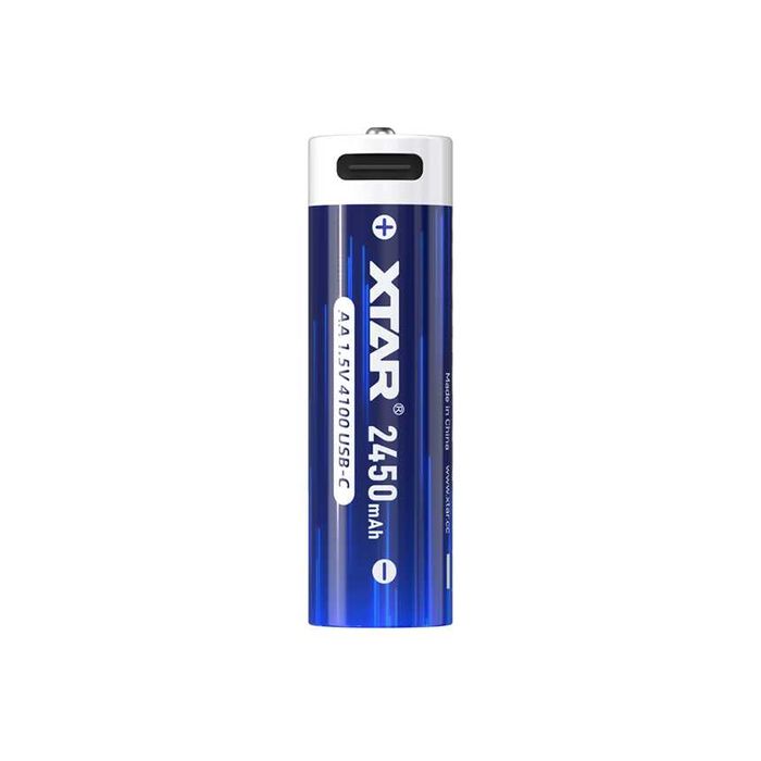 Акумулятор XTAR 1.5V AA USB-C Гарантія 2450mAh + кабель зарядки і кейс