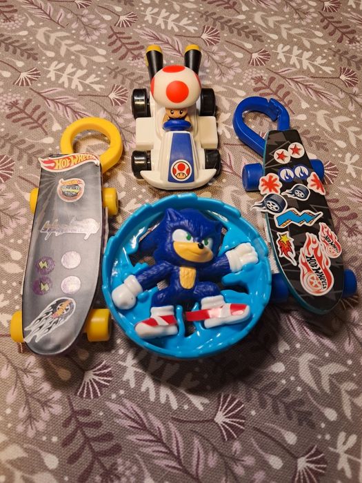 McDonald's Happy Meal сонік, маріо, хот вілс, Sonic, Mario, Hot wheels