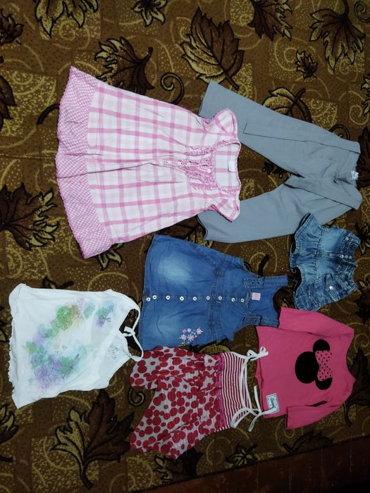 Ціна за все Одяг  одежда фирменная для дівчинки 3-5років  обувь