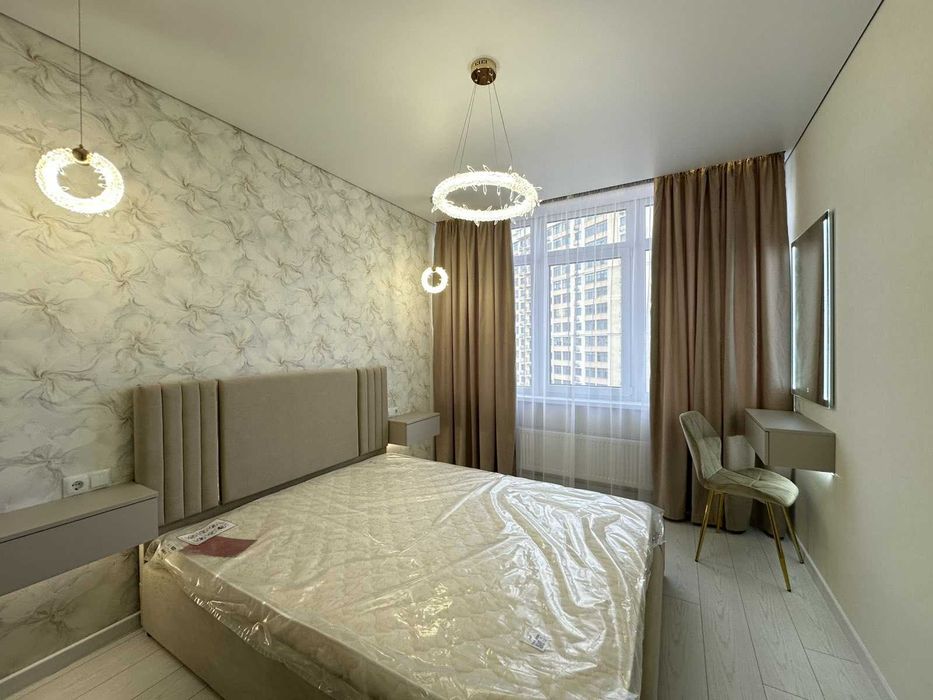 Евродвушка с ремонтом, мебелью и техникой в ЖК 53 жемчужина. Вид моря