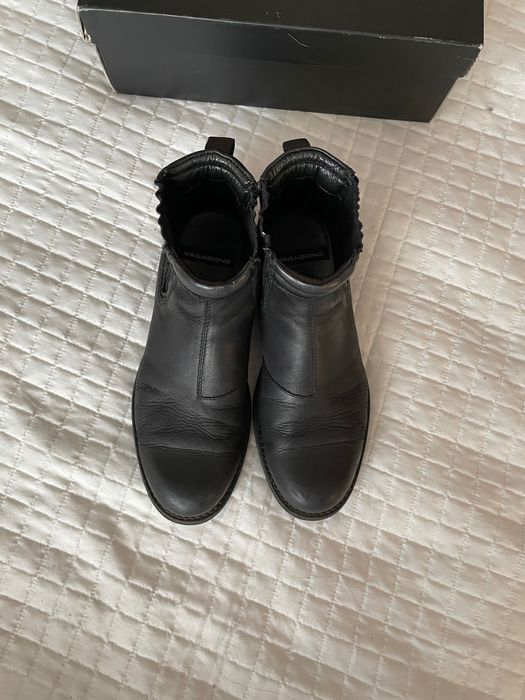 Vagabond bikery botki pantofle męskie 41 skóra naturalna 26,5-27 cm