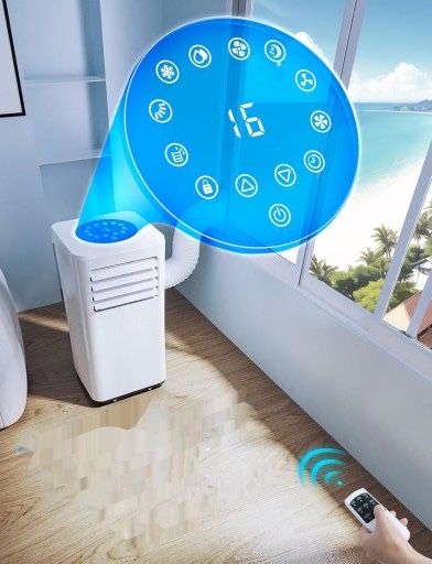 Klimatyzator przenośny 9000 BTU/H 4w1 osuszacz 50L/24H