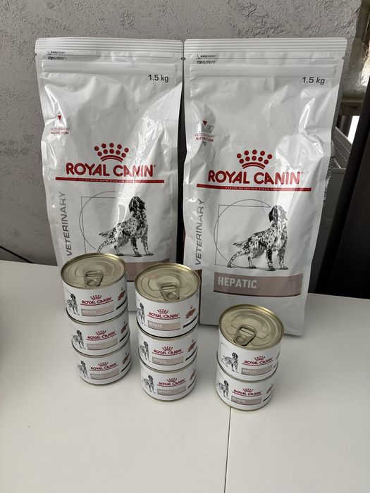 Royal Canin hepatic karma 2x1,5kg + 8x200gr