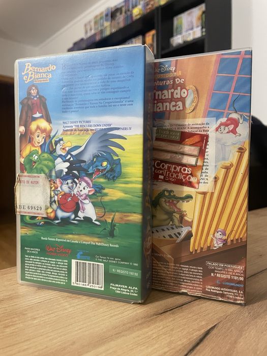 Conjunto vhs bernardo e bianca