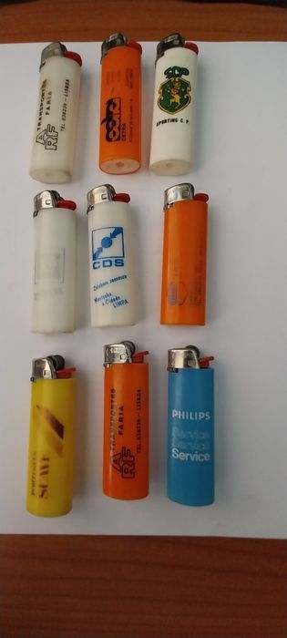 Isqueiros variados anos 80 a partir de