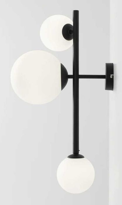 NOWA Lampa/kinkiet DIONE WALL 3 BLACK 1092Y1, ALDEX, nowoczesna,design