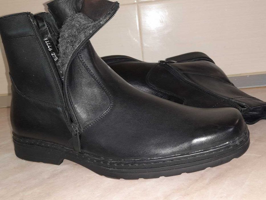 Шкіряні чоловічі зимові чоботи 43 розмір