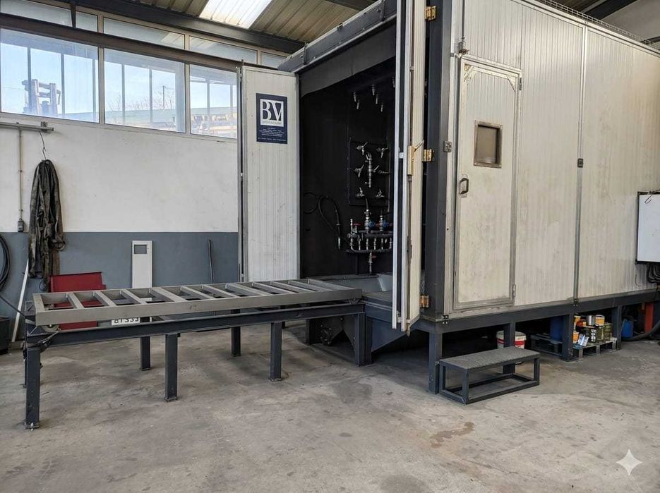 decapadeira de peças decapagem de peças a jato metalico granalha