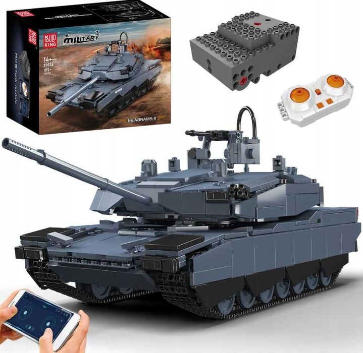 Klocki zdalnie sterowany Czołg RC Abrams Mould King