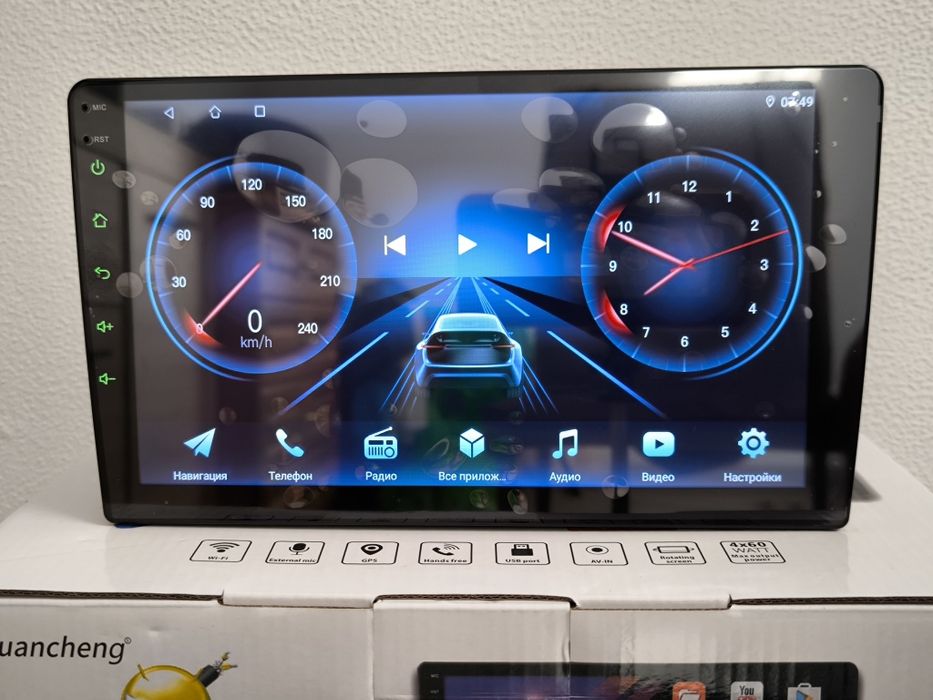 Магнитола 9" дюймов 4/64Гб с Карплей и Андроид Авто