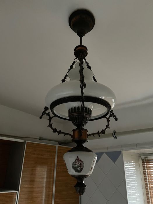 Люстра ретро бронзовая