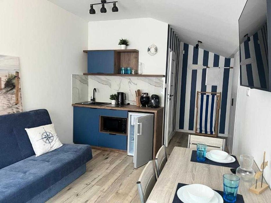Blue Apartment B, Dębina |400 m od morza|  taras na dachu