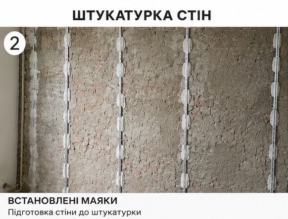 Виконуємо штукатурні роботи