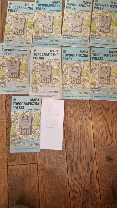 mapy topograficzne Wyd Wojskowe Zaklady Kartograficzne