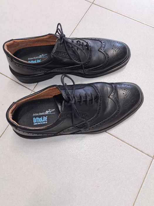 Sapatos pele da Airline Shoes Mod. Classic Walker Brogue 43