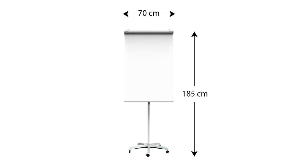 Flipchart magnetyczny mobilny na kółkach 100x70 cm CLASSIC