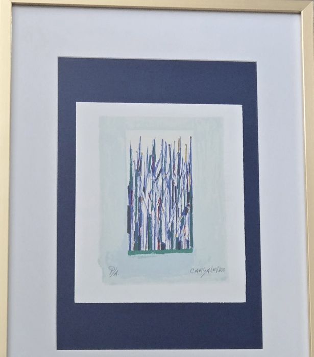 FLora, serigrafia do mestre Cargaleiro, obra antiga