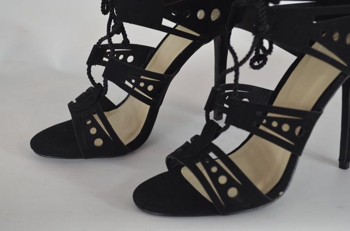 MISSGUIDED sandały damskie czarne nowe E CZARNE ROZ 38
