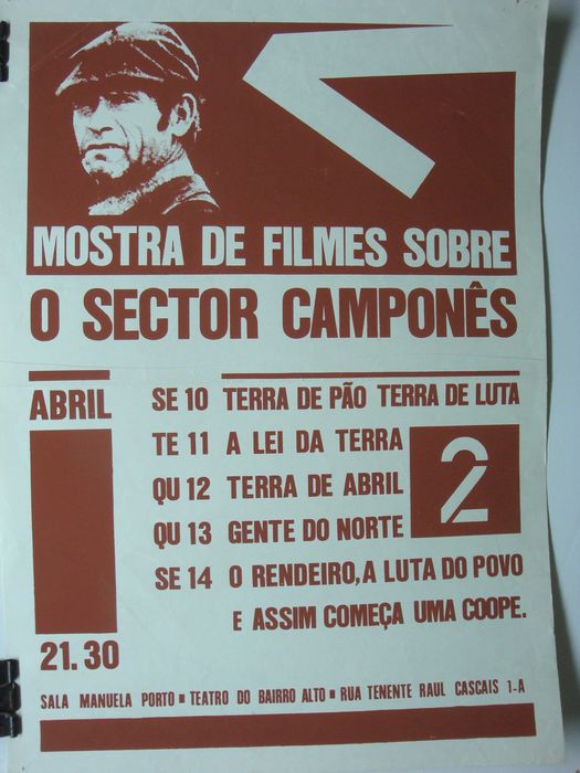 Cartazes cinema em Portugal a seguir ao abril 1974