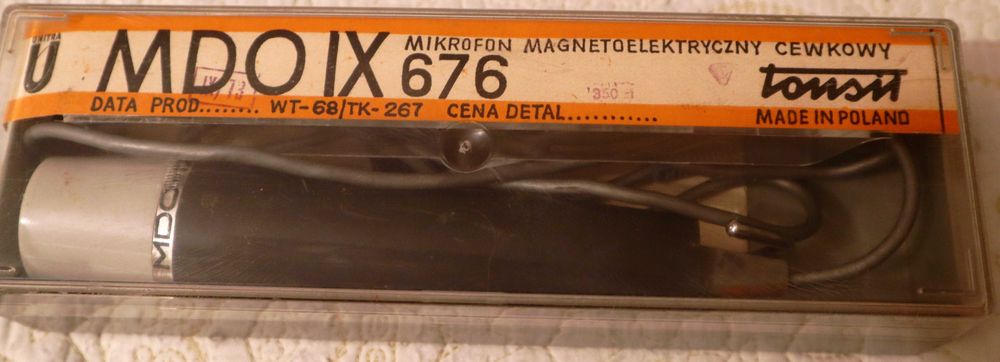 Mikrofon Unitra Tonsil MDO IX 676 - Magnetoelektryczny cewkowy